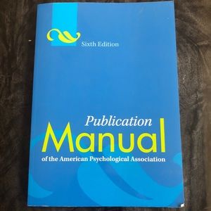 APA publication manual 6th edition
